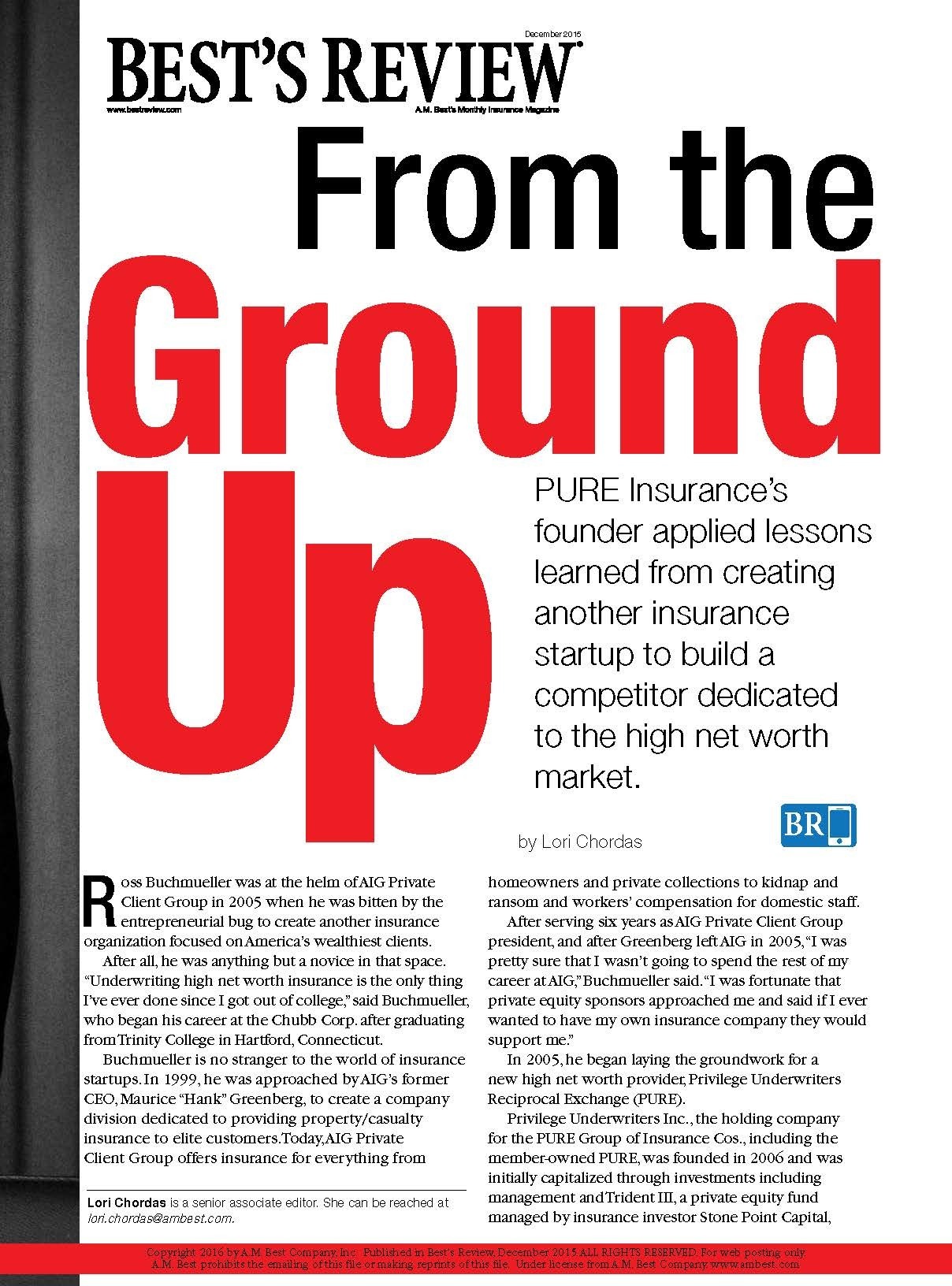 From The Ground Up Pure Insurance