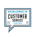 BIG Excellence in Customer Service Award Logo 2022