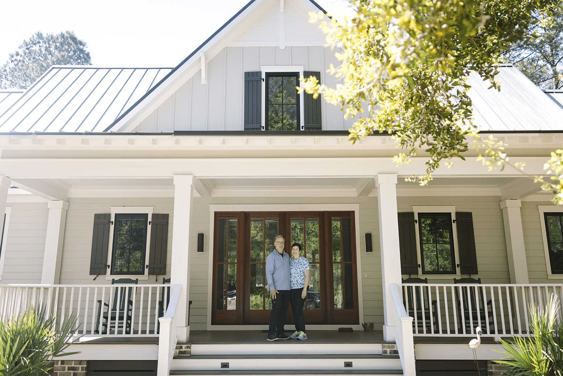 PLMR couple porch